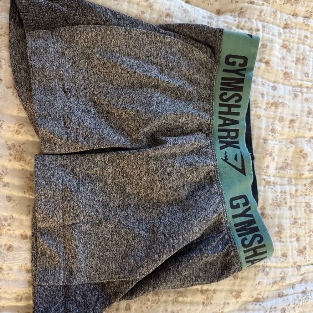 Gymshark Teal and Black Athletic Shorts
